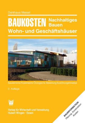 Baukosten 
Nachhaltiges Bauen von Wohn- und Geschäftshäusern 2024/2025 <br>Bauelemente – Kostenwerte – Ökologische Bewertung - Ausführungshinweise
Preisstand II 2024: 129,4 (2021=100)
Preisindex  I 2026: 137,0 (2021=100)